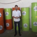 Prefeitura de Olivença instala tambores para a coleta de lixo nas ruas